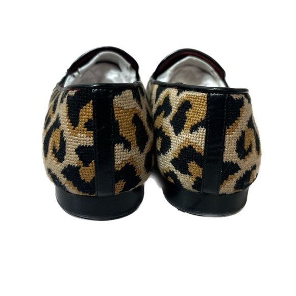 Kate Spade Shoes Needlepoint  Leopard Print Leather Size 6.5 - Picture 9 of 14